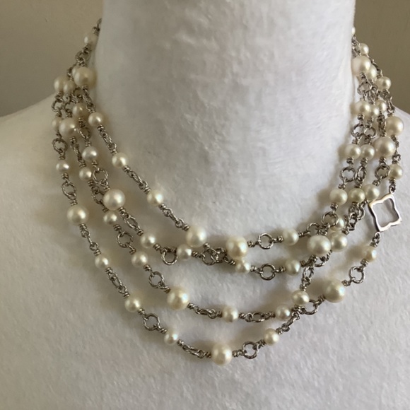 David Yurman necklace, Authentic, 2 strands are 36” long - Picture 4 of 12